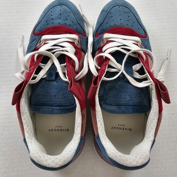 GIVENCHY WING Multicolor Cord Velvet Sneakers Size 39 - Picture 14 of 16